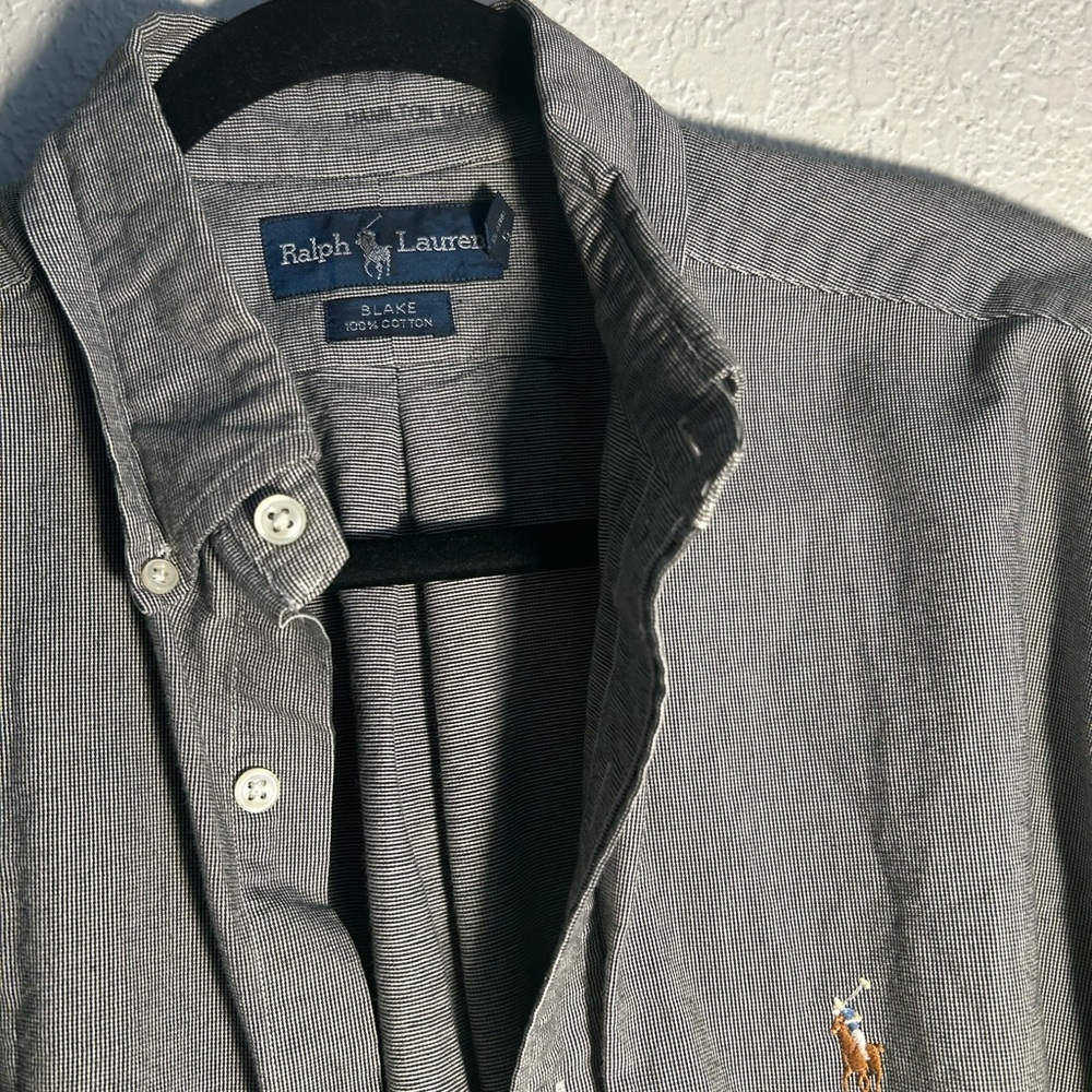 Ralph Lauren ☀️ Men's Gray Button-Down Shirt 👕 - Picture 3 of 4